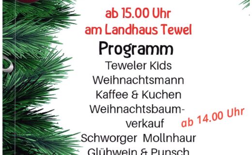 14. Täweler Wiehnacht am 14.12. mit SCT-Weihnachtsbaum-Verkauf